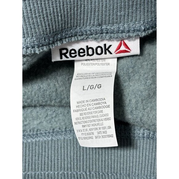 Reebok Womens Super Soft Fleece Gravity Jogger Pants Goblin Blue L - Picture 3 of 4